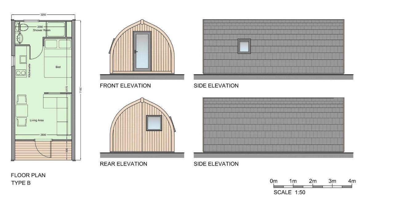Ferienwohnung Air A' Chroit Luxury Pods Paible Exterior foto
